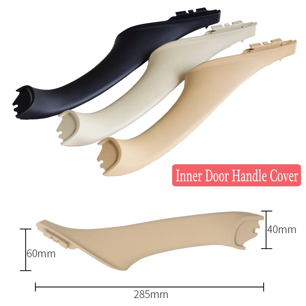 

Left Right For BMW F10 F11 530d 530dx 530i 2011-2013 Beige Black Car inside Interior Handle Inner Door Panel Pull Trim Cover