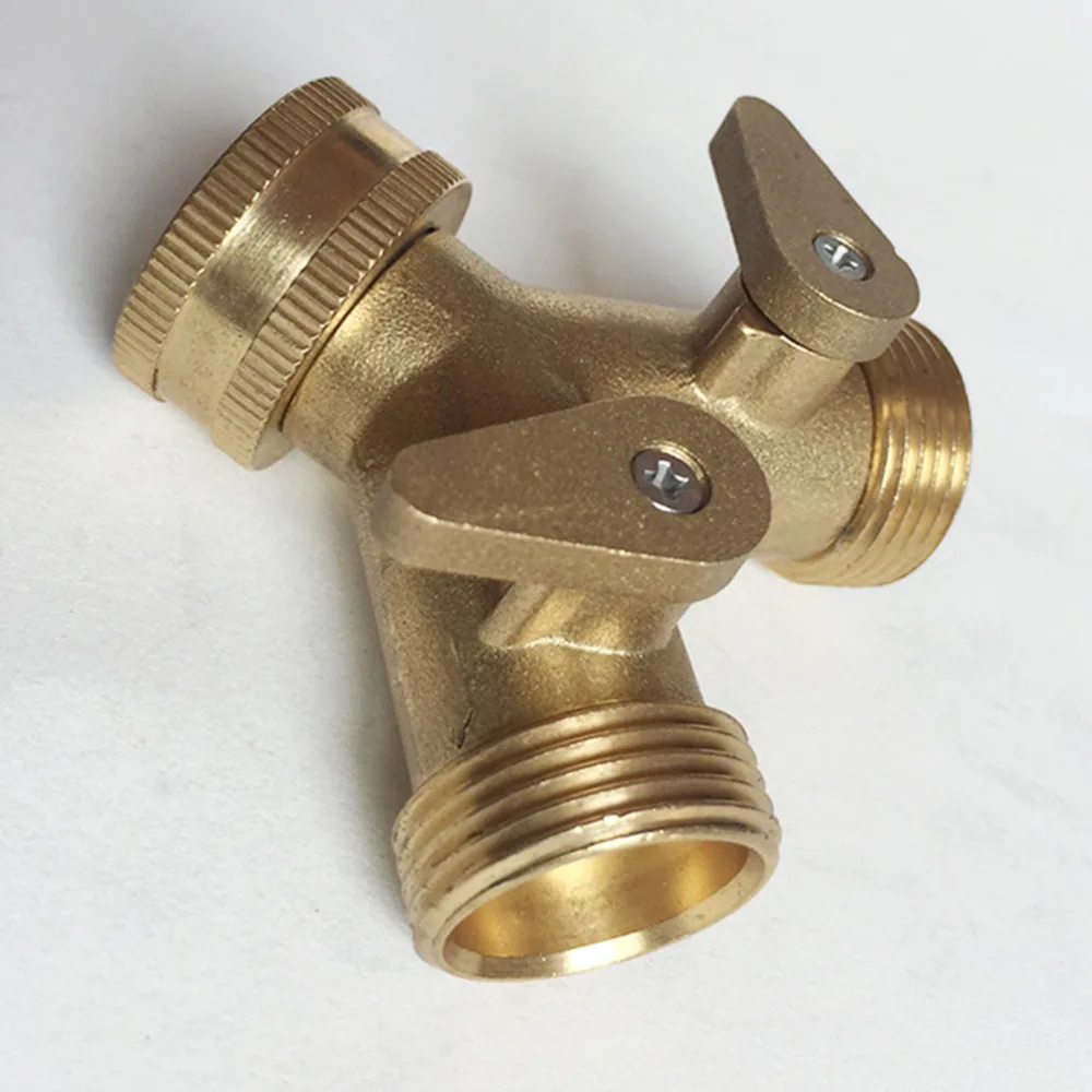 

1pc Shape Pipe Connector Hose Splitter Double Pass Splitter Connector for Garden