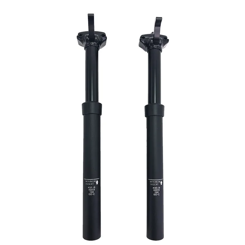 

MTB Bike Seat Post Remote Manual Control Hand Wired Cable Bike Seatpost 27.2/28.6/30.4/30.9/31.6mm Adjustable Height Suspension