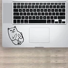 Лидер продаж, водонепроницаемый черный чехол для ноутбука с котом, наклейка для ноутбука, портативный тачпад для ноутбука, наклейка для кожи
