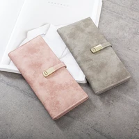 long wallet for women matte pu leather phone wallets clutches female purse high quality female wallets card holder