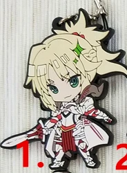 01 Mordred Fate/большой заказ FGO аниме Enkidu Gilgamesh Mordred Jeanne d'Arc Scathach Okita Souji Nero Ishtar Oda Nobunaga резиновый брелок - Цвет: 01 Mordred