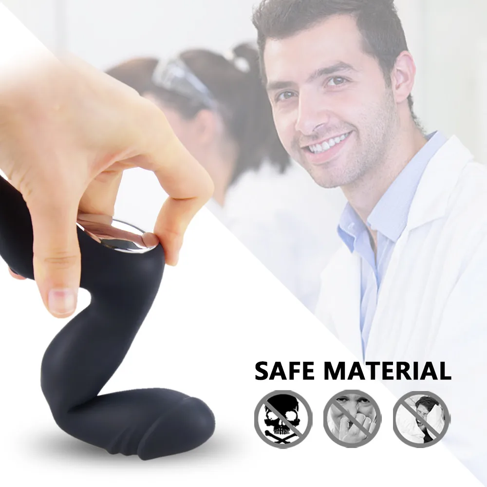 Vibrating Prostate Massager Men Anal Butt Waterproof 10 Modes Powerful Motors Plug Vibrator Sex Toys for Adults Gay | Красота и