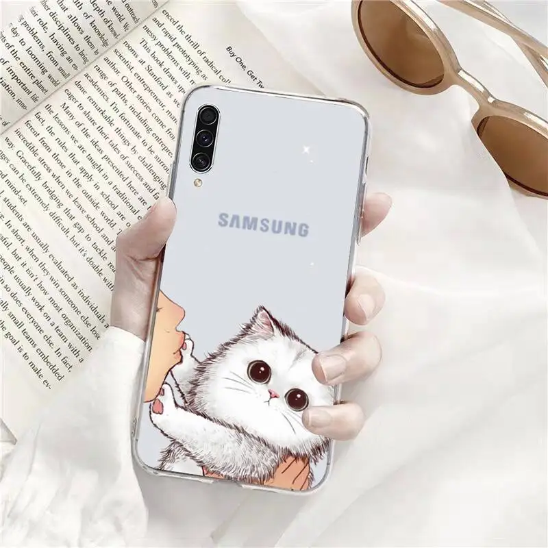 

Don't kiss My Cat Phone Case Transparent for Samsung s9 s10 s20 Huawei honor P20 P30 P40 xiaomi note mi 8 9 pro lite plus