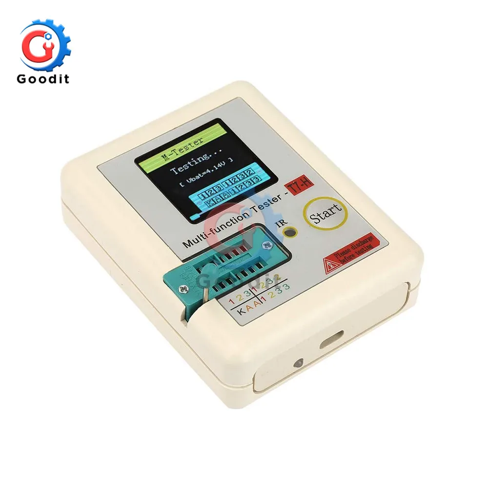 Многофункциональный детектор транзисторов с ЖК дисплеем 3 5 дюйма TFT подсветка