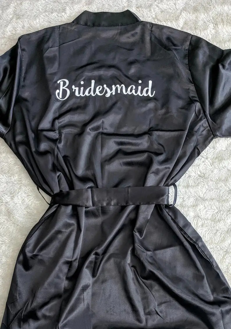 Халат-кимоно Женский атласный стильный пикантный комплект нижнего белья в 2