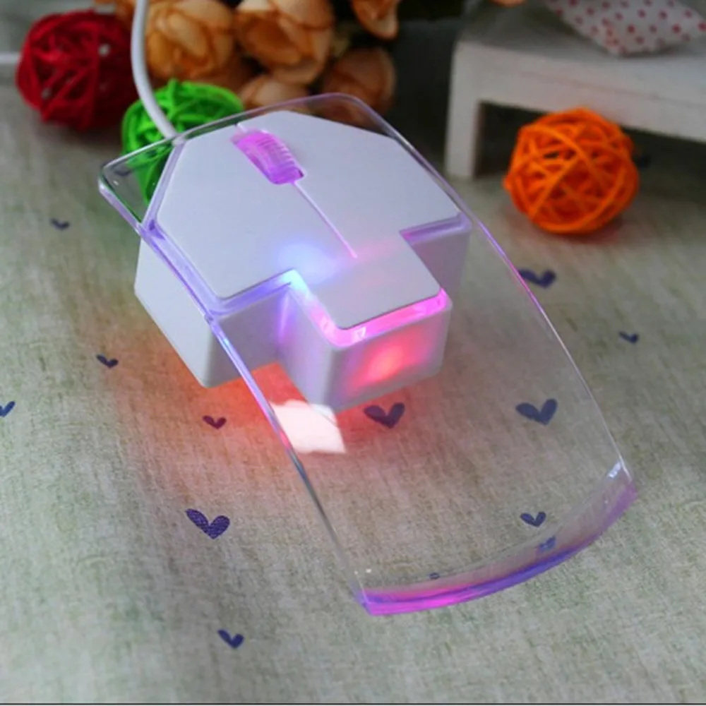 Красочная светящаяся высокопроизводительная Проводная мышь USB игровая 3 кнопки