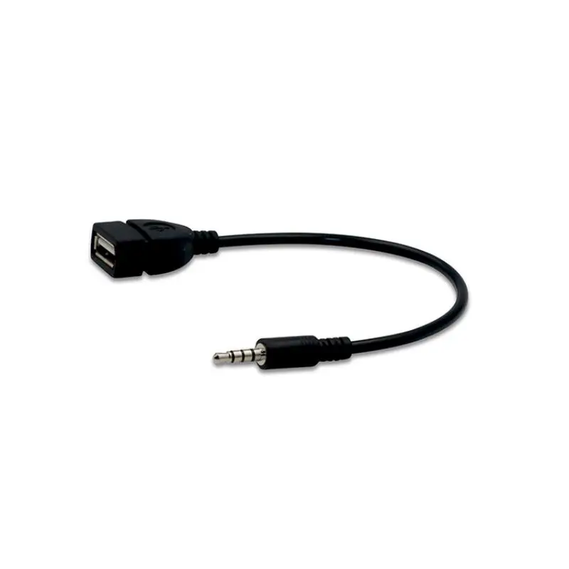 Универсальный 3 5 мм штекер аудио AUX разъем к USB 2 0 тип A женский адаптер конвертера