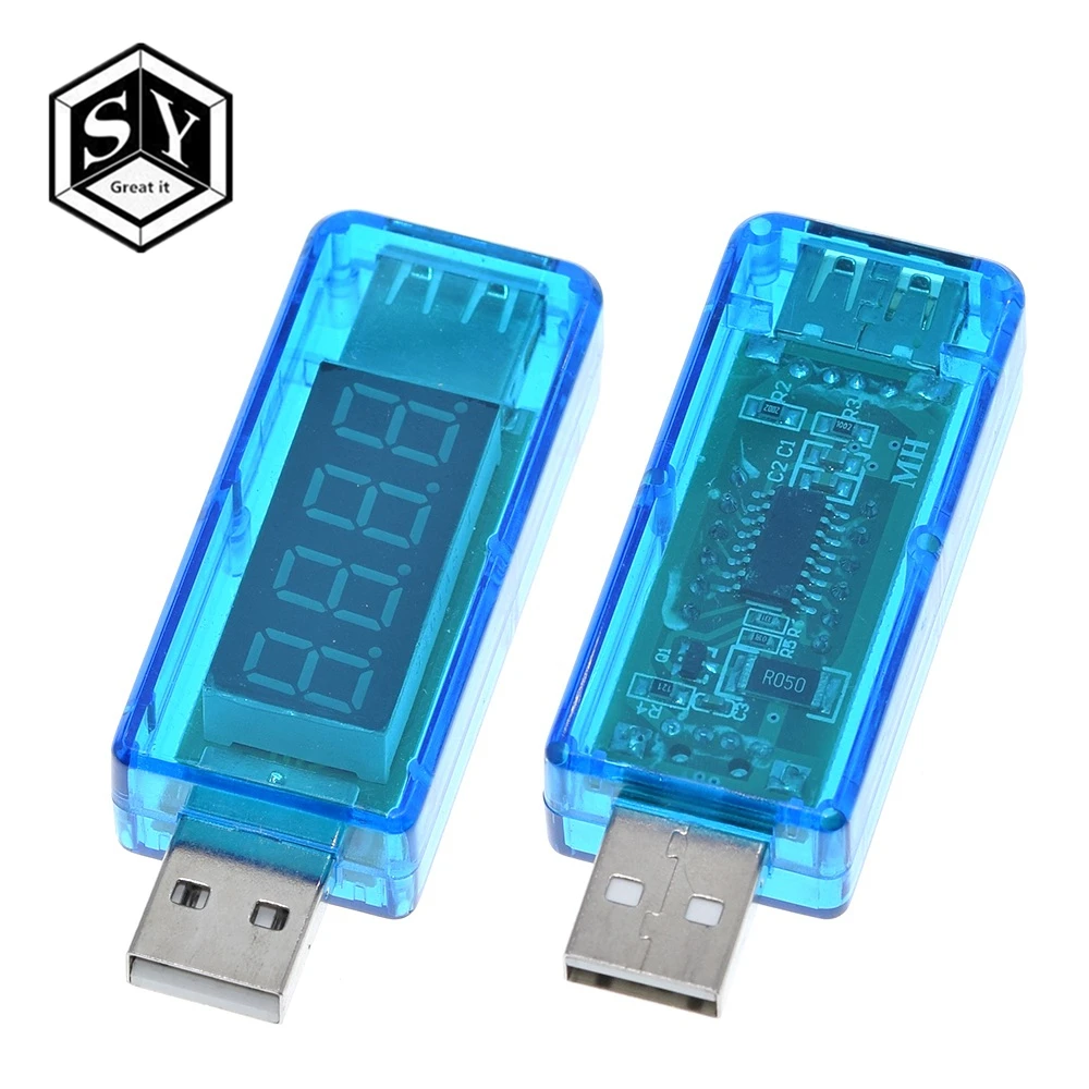 Цифровой USB тестер напряжения для мобильного телефона измеритель и силы тока