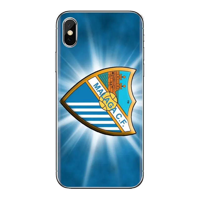 USA Malaga FC Football logo Silicone Cases For iPhone XS Max XR X 4 4S 5 5S 5C SE 6 6S 7 8 Plus Samsung Galaxy J1 J3 J5 J7 A3 A5 |