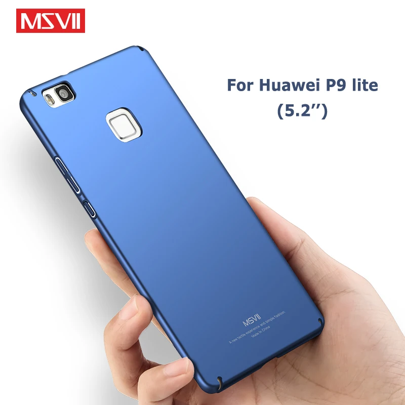 P9 чехол Msvii ультра тонкий матовый для Huawei Lite P 9 Жесткий ПК Plus чехлы телефонов |