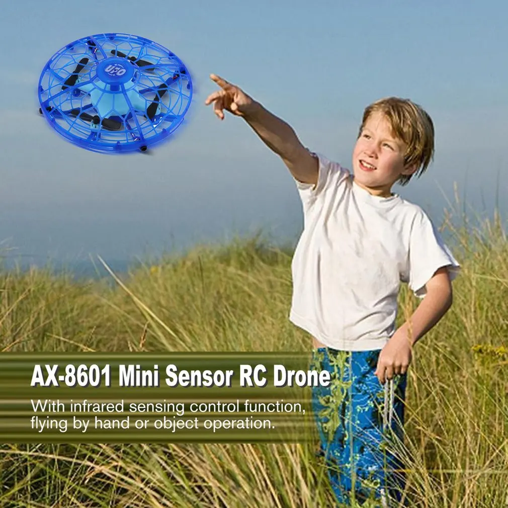 AX-8601 мини Радиоуправляемый Дрон с датчиками 2 4G 4CH Quadcopter Gyro Fly Ball Smart Shatterproof Pocket UFO Safe