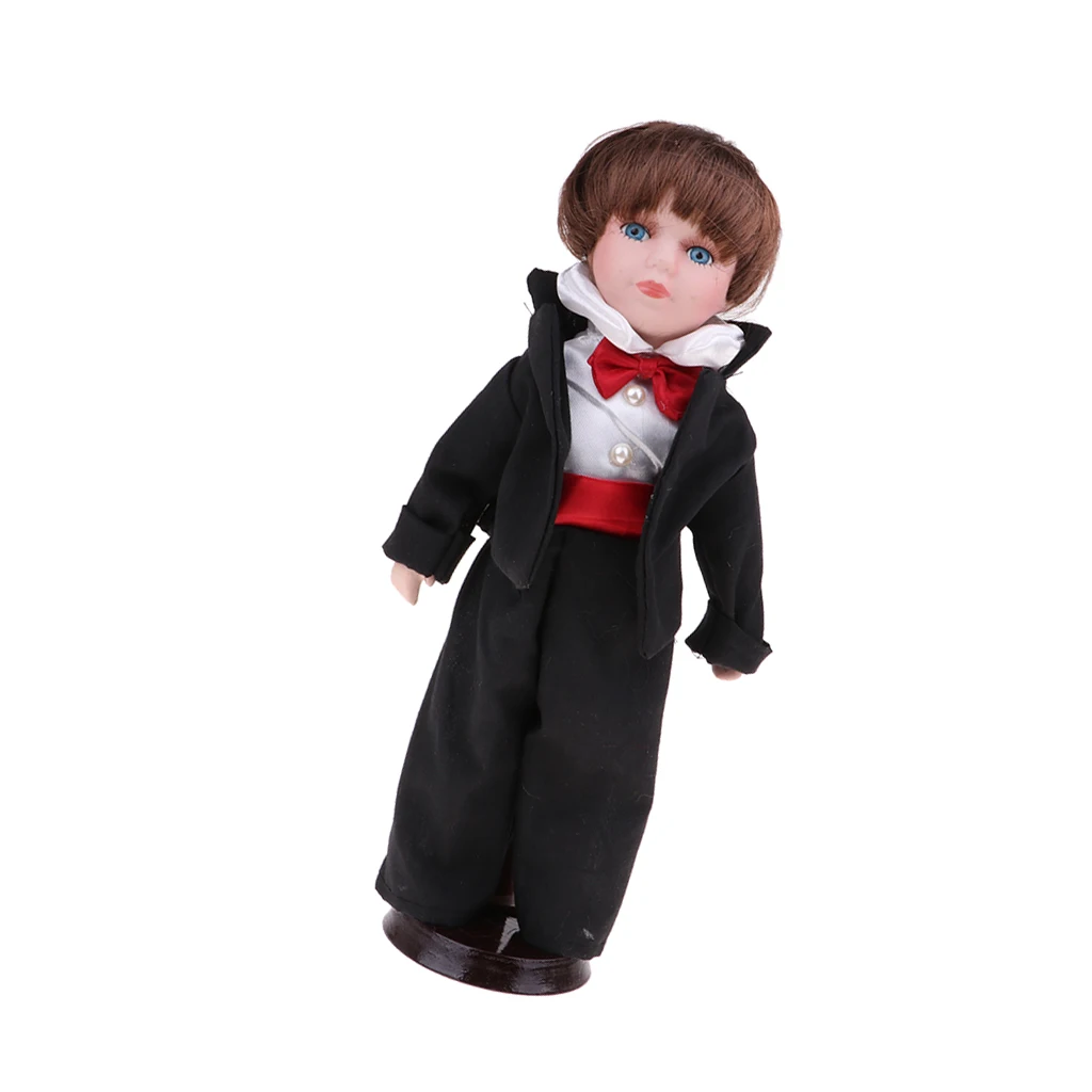 30 см винтажная фарфоровая кукла жениха в свадебном костюме подарок на День