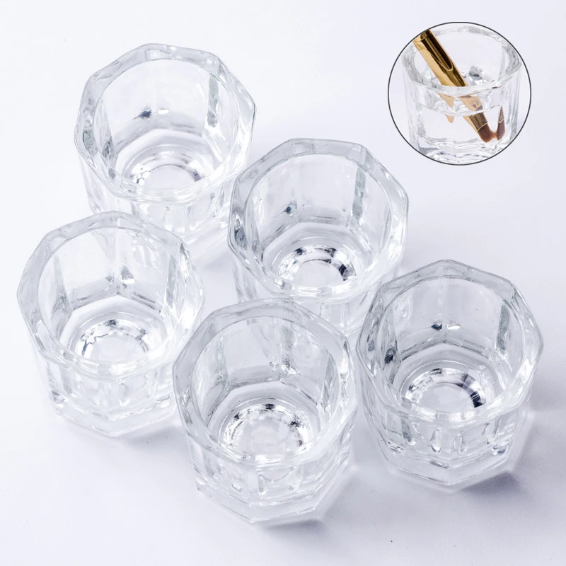 1/2/5 шт Нейл-арт Стекло с украшением в виде кристаллов чаша Dappen акриловый