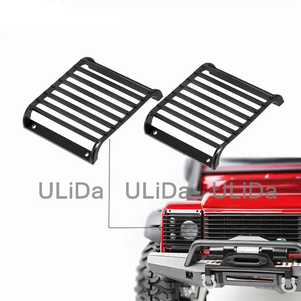 2 шт. металлические передние фары TRX4 защита для защитная решетка 1/10 RC Crawler Car Traxxas