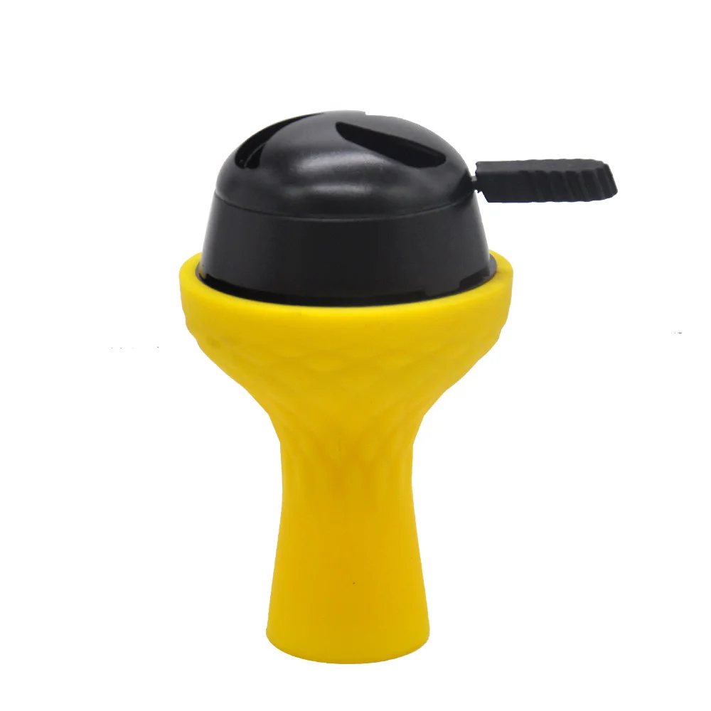 Yellow-Black COURNOT одно отверстие силиконовый кальян табачная чаша с кальяна держатель угля для кальяна стовер горелки Chicha Narguile аксессуары - Цвет: Yellow-Black