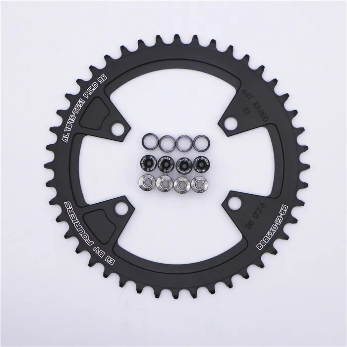 black 44T FOURIERS MTB горный велосипед один узкий широкий 11 скоростей велосипед цепное кольцо для M7000/M8000 - Цвет: black 44T
