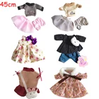45 см Одежда для кукол Кролик кошка медведь плюшевые игрушки платье юбка вязаная кукла аксессуары для bjd 14 Одежда для кукол