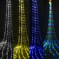 3x3m3x2m led water waterfall curtain lights garland fairy string lights christmas decorations for home outdoor new year decor