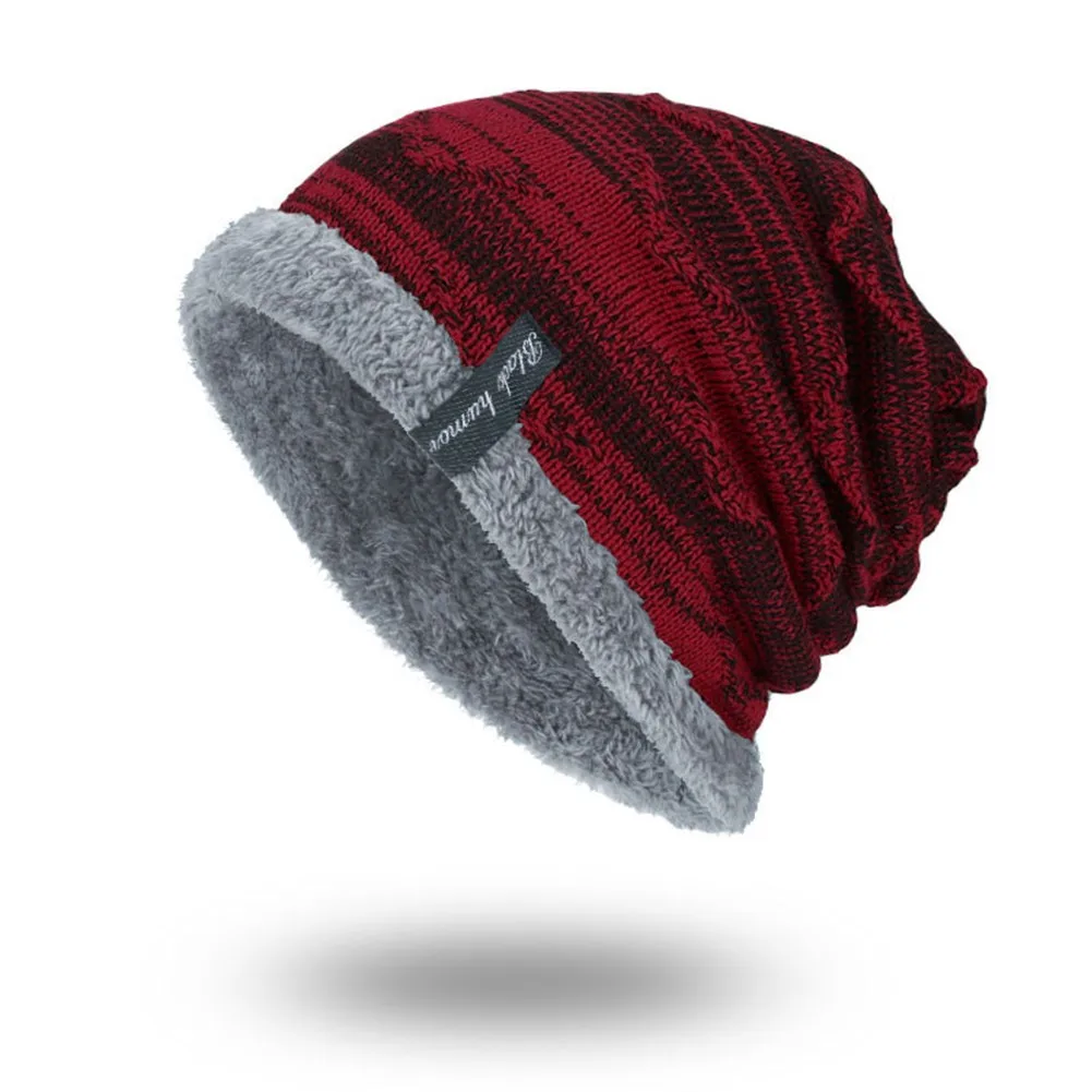 

Mens Knit Cap Ski Winter Hats Soft Thick Unisex Warm Winter Womens Baggy