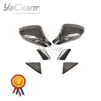 car styling dry carbon fiber side mirror frame fit for 2015 2019 f488 gtb spider side mirror frame replacement