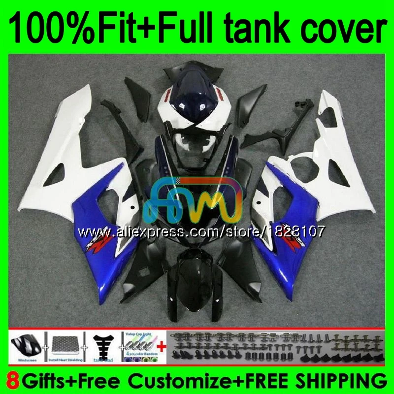 

Stock blue Injection For SUZUKI GSXR1000 K5 GSXR-1000 GSX R1000 98BS.1 GSX-R1000 GSXR 1000 CC 1000CC 05 06 2005 2006 Fairings