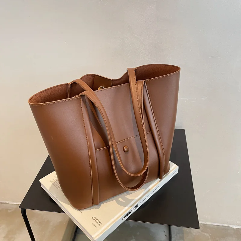 

Casual Female Shoulder Bag Large Capacity Soft Leather 2021 New Luxury Handbags and Purses Design Women's Bag Tote Sac A Main