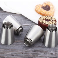 diy russian pastry flower icing piping nozzles cake sandwich cookie squeeze flower mouth tips baking decoration tools