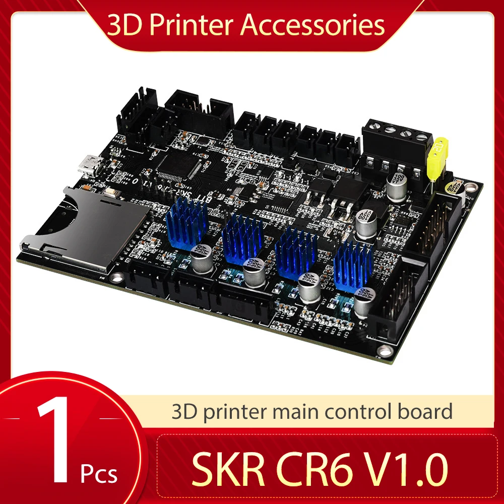 

Материнская плата BIGTREETECH SKR CR6 V1.0, интегрированная с драйвером TMC2209 UART, детали для 3D-принтера, обновленные комплекты