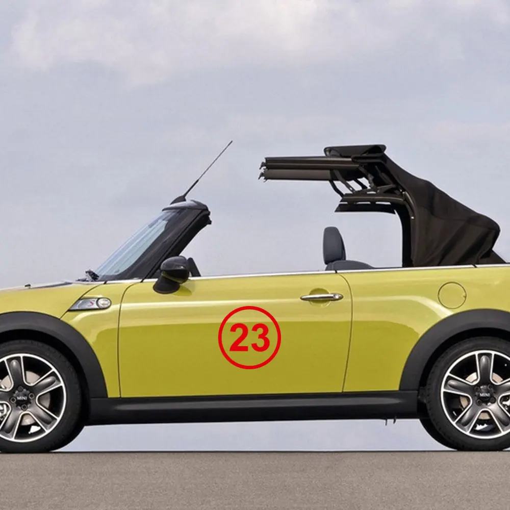 2 шт. автомобильный боковой двери номер 23 37 наклейка с бульдогом наклейки Экстер