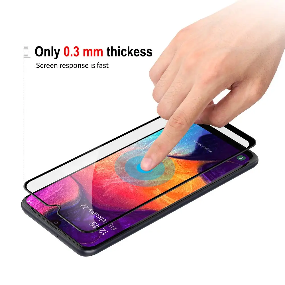 5D 9H HD защитная пленка для экрана из закаленного стекла samsung Galaxy A50 A80 A60 A10 A70 A40 A20 M30