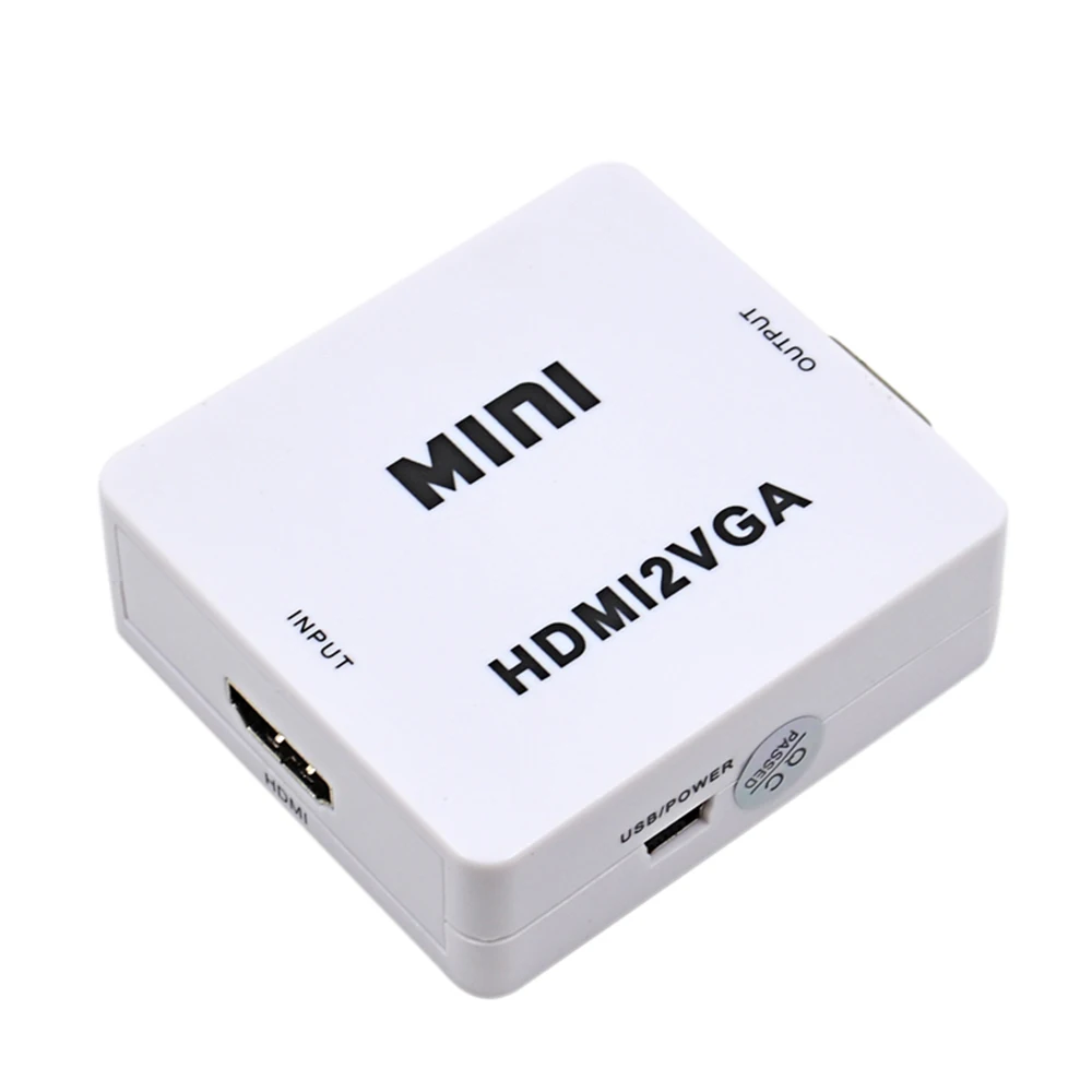 HD 1080P мини HDMI в VGA конвертер с аудио HDMI2VGA видео коробка адаптер для Xbox360 PC DVD PS3 PS4
