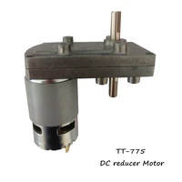 square dc reducer motor tt 775 6v 12v 24v double hollow shaft high torque gear motor dc 3 30v cw ccw engineering design diy