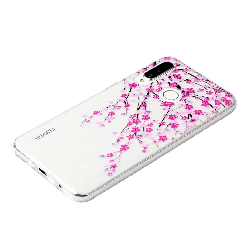 Мягкий с бесцветным прозрачным принтом Ультратонкий чехол из ТПУ для телефона