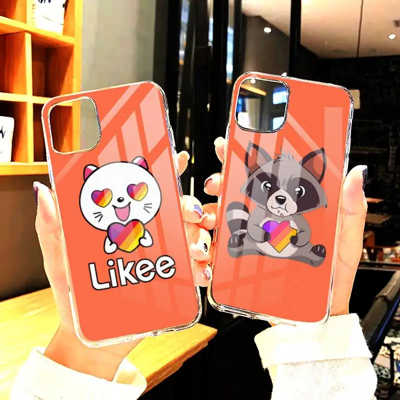 Likee чехол с забавным котом медведем любовным сердцем для iphone12 11 Pro Max X XR XS MAX 7 8 plus 6S
