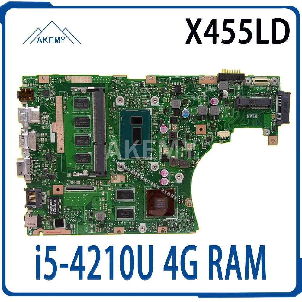 Для For Asus X455LD X455L F455L F454L R455L W419L K455L X455LJ A455L i5 4210U 4g материнская плата для ноутбука