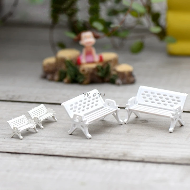 Стул сад ремесло растительный горшок сказочный орнамент миниатюрная фигурка