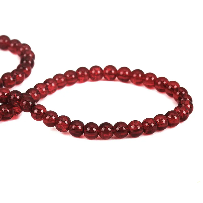 Круглые стеклянные бусины 8 сезонов 200 шт. диаметр 6 мм Результаты (B04930) смешанные