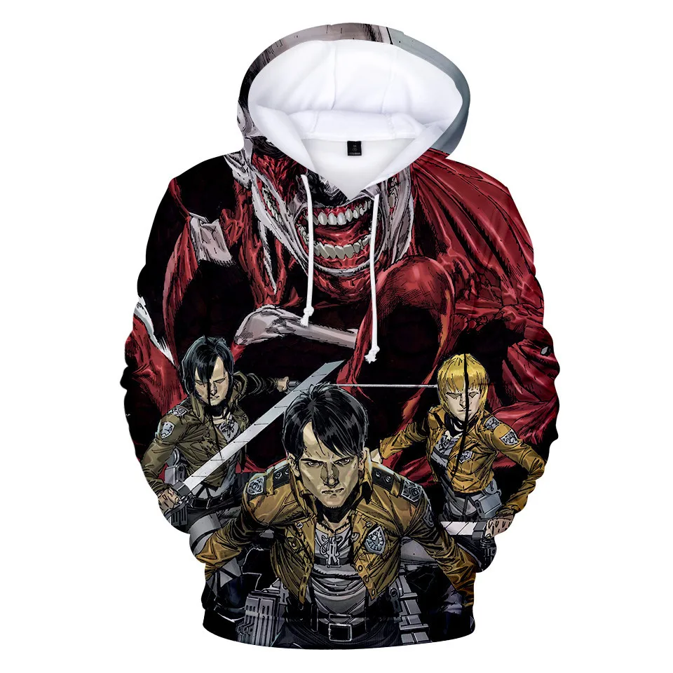 Детская толстовка с капюшоном атака на Титанов возраст от 2 до 14 лет | Мужская