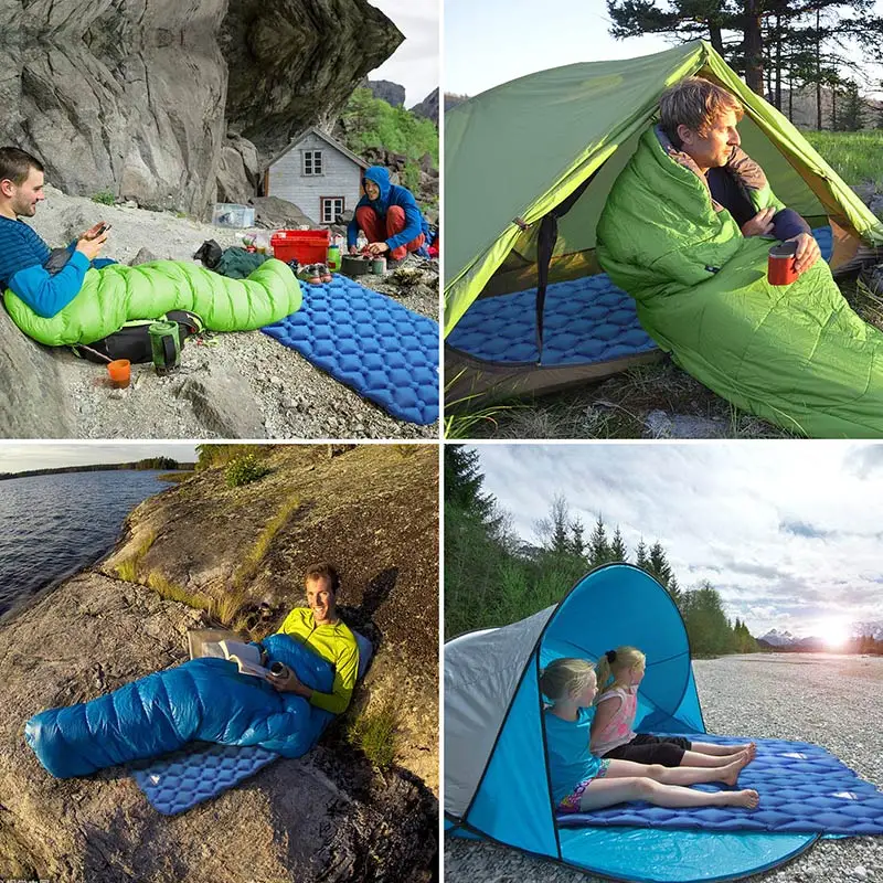 

Ultralight Outdoor Inflatable Cushion Sleeping Camping Mat With Pillow Air Mattress Sleeping Cushion Inflatable TPU Sofa Hiking