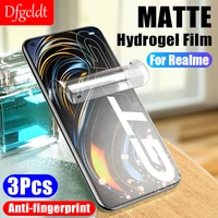 anti fingerprint matte hydrogel film for realme 6i 6 7 x50 xt x2 x7 pro play and c3 c21 x3 superzoom gt 5g neo screen protectors