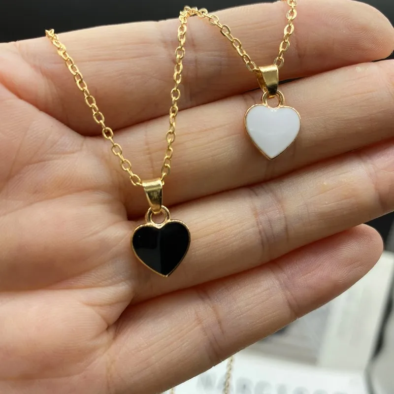 Ожерелье-чокер женское с крошечным кулон модное колье милым сердцем хороший