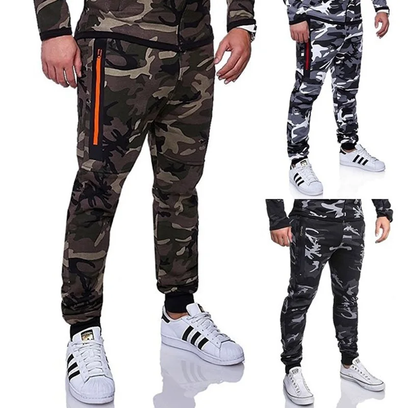 ZOGAA 2018 Новое поступление мужские длинные брюки камуфляж Военный стиль карго