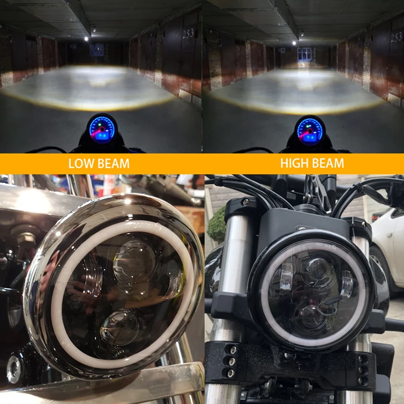 Для Harley 5-3/4 дюйма Светодиодный налобный фонарь для Street 500 XG750 FXDB FXDF 2016 Sportster 1200 Iron 883