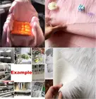 Розовая, белая длинная меховая кроликовая ткань из искусственного меха 9 см, мягкая плюшевая ткань, пальто, жилет для сцены сделай сам, искусственная фотография для новорожденных