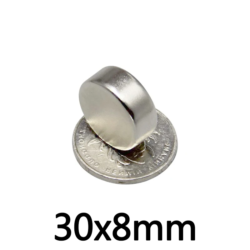 5/10/20/30/50 шт., Круглые неодимовые магниты 30x8 N35, 30x8 мм