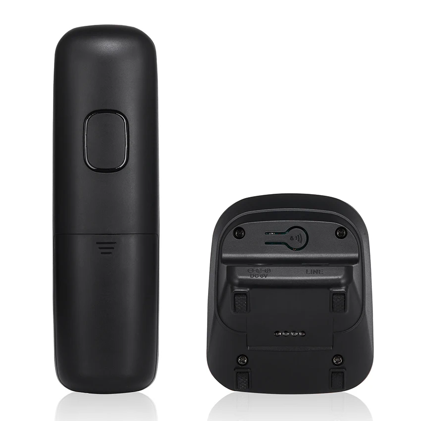 handheld cordless phone system for office cordless desk telephone with caller id low radiation support 5 handsets connection free global shipping