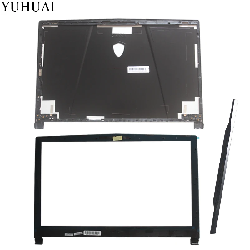 Для MSI GE63 GE63VR lcd верхний чехол/lcd ободок крышка/Упор для рук крышка/нижний чехол/петли крышка - Цвет: AB and hinges cover