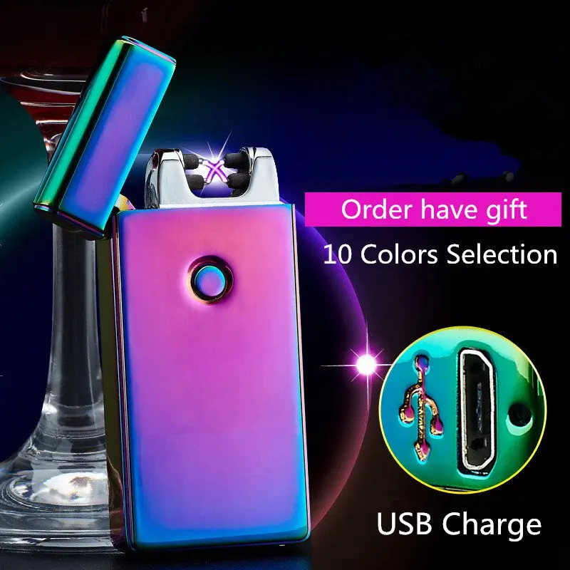 

2021 New Pattern Personl Rechargeable Electronic Lighter Cigarette Plasma Personal Cigar Lighter Dual Arc Palse USB Lighter