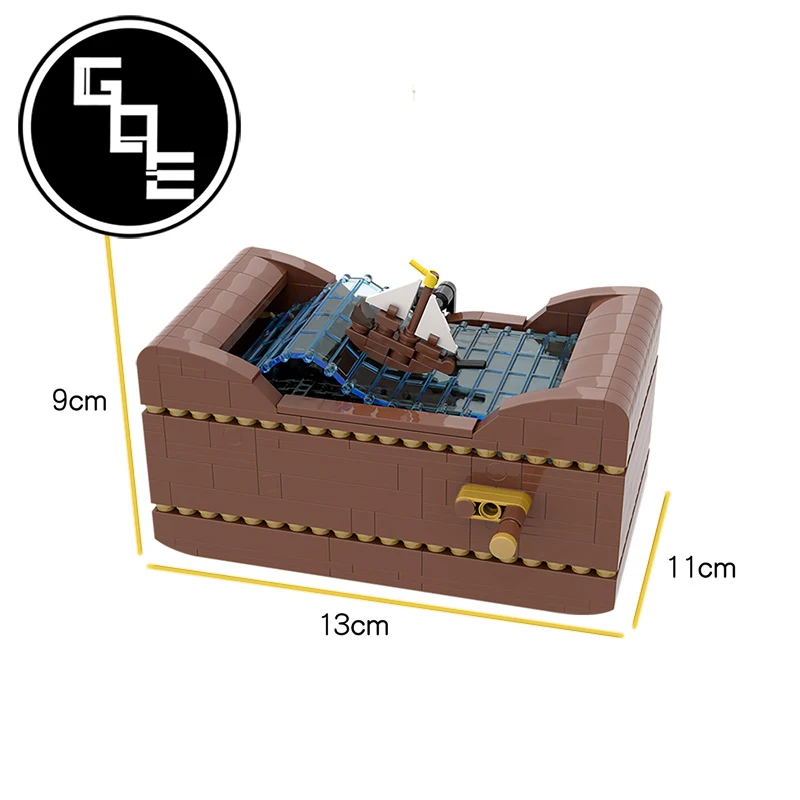 

Diy Creative Ideal Ship at Sea MOC-59860 Boat Building Blocks Montessori Educational Bricks Fidget Toys For Children Xmas Gifts
